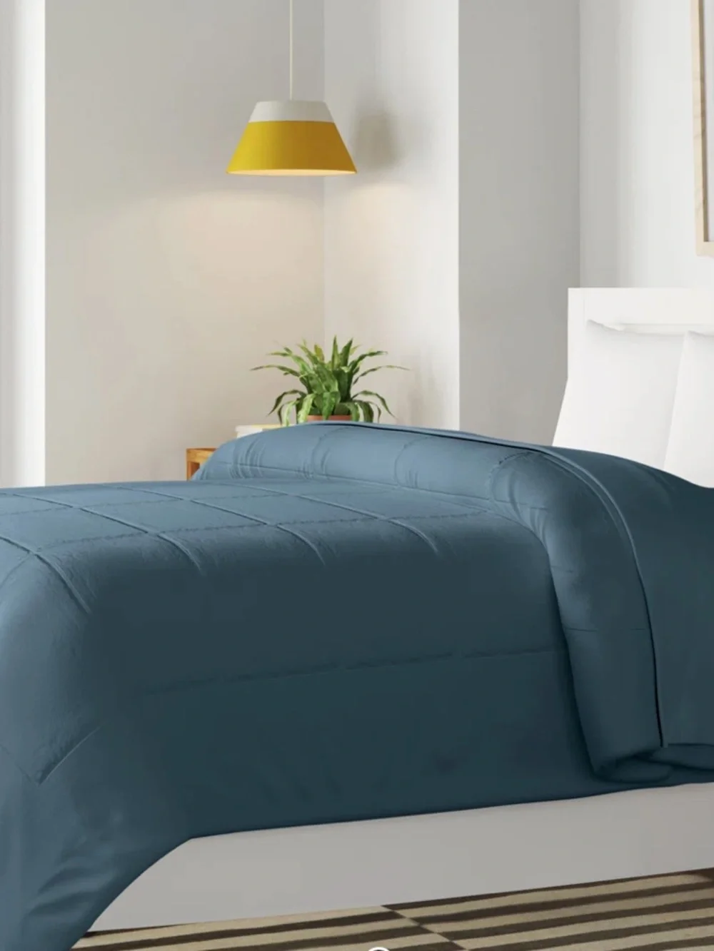 NWT Wayfair Basics All Season Polyester Down Alternative Comforter Blue Twin